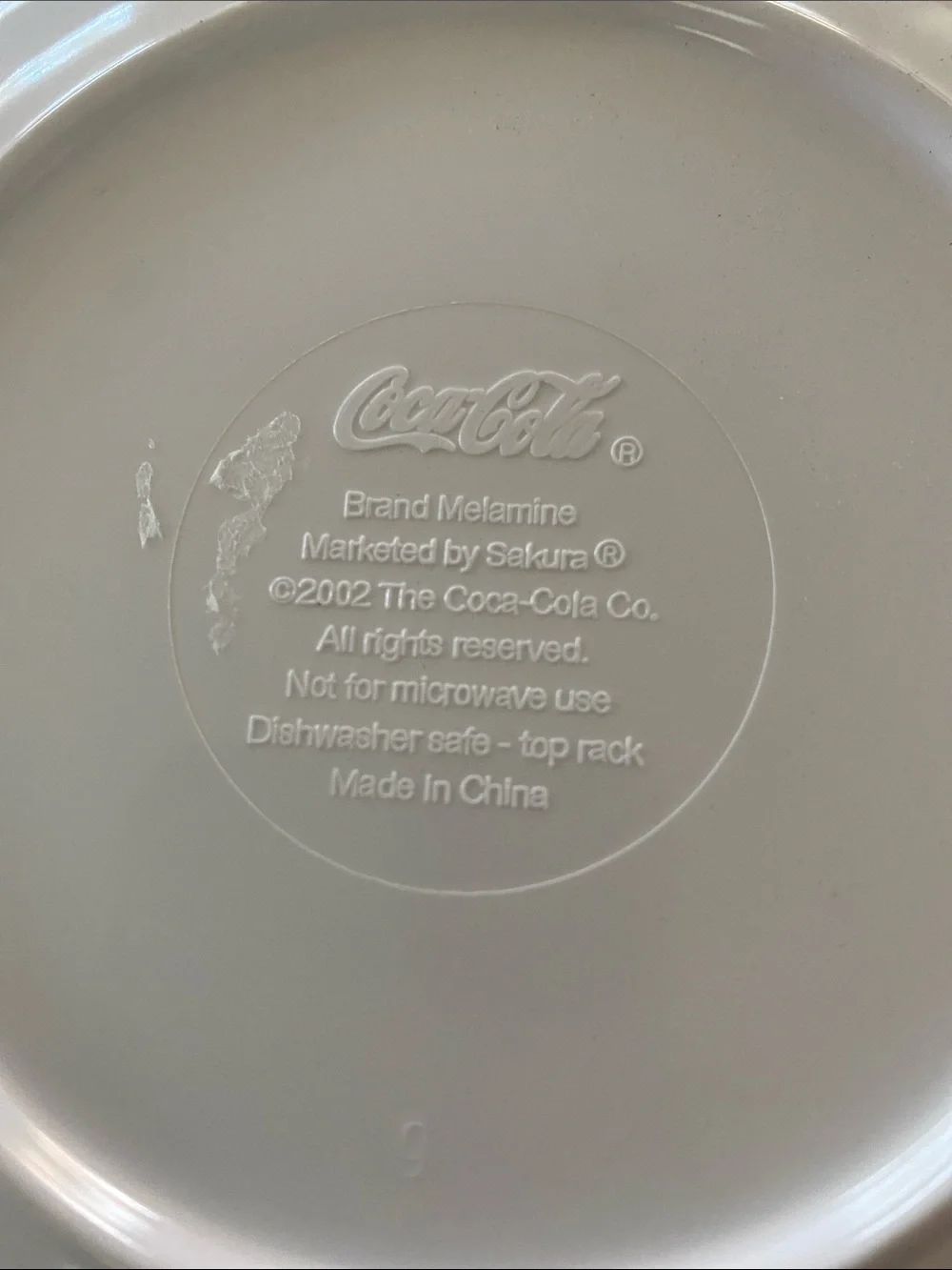 🏖️ Set of 4 Coca Cola Vintage Melamine Beach Salad Plates — 2002